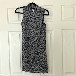 60s retro style black and gray dress